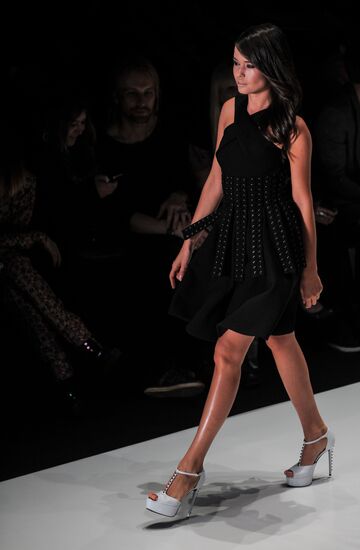 Dasha Gauser fashion show at Mercedes-Benz Fashion Week Russia