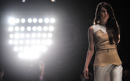 Dasha Gauser fashion show at Mercedes-Benz Fashion Week Russia