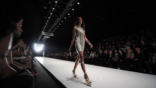 Dasha Gauser fashion show at Mercedes-Benz Fashion Week Russia