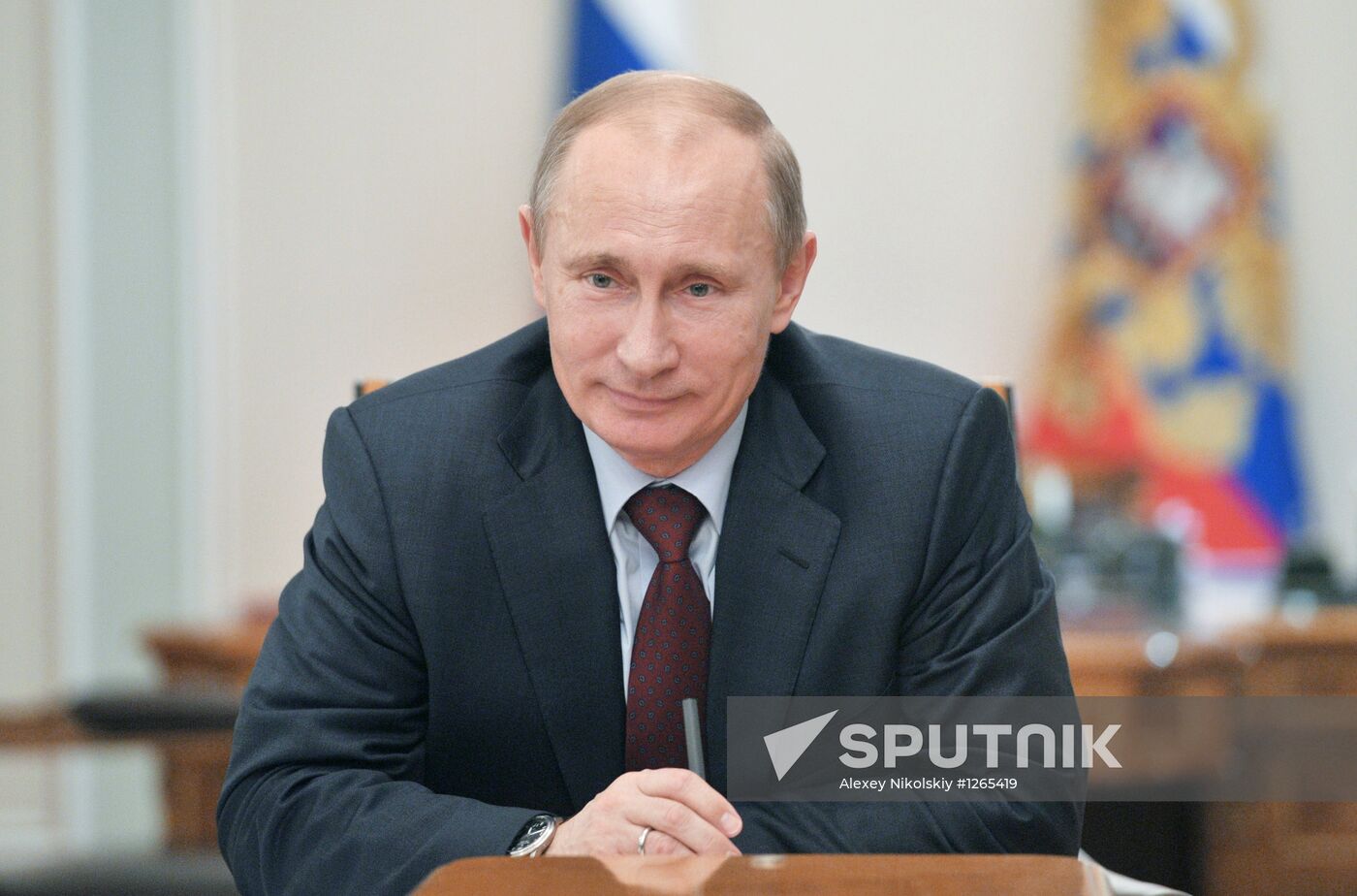 President Vladimir Putin at Security Council meeting