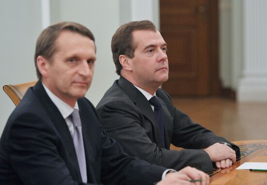 President Vladimir Putin at Security Council meeting