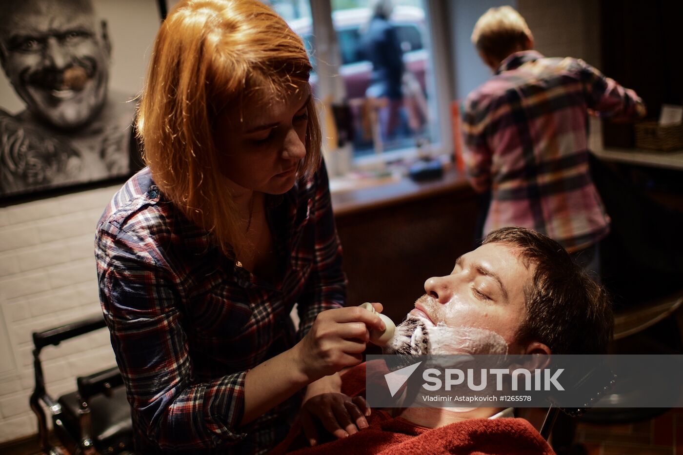 Barber shop in Moscow