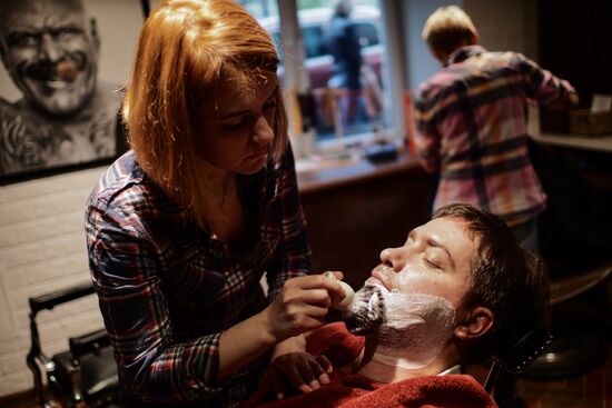 Barber shop in Moscow