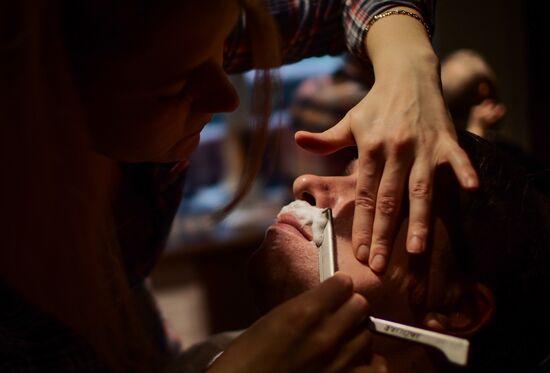 Barber shop in Moscow