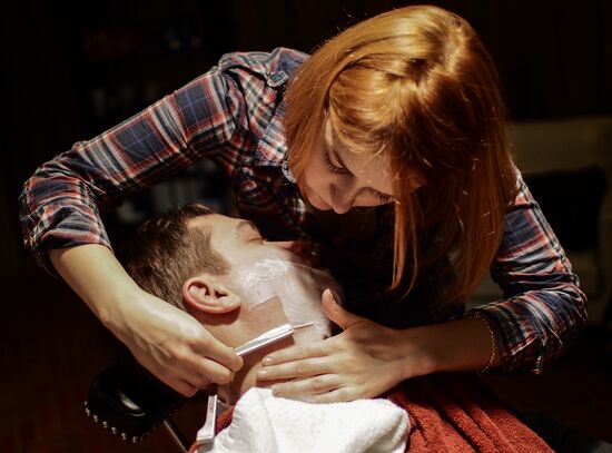 Barber shop in Moscow