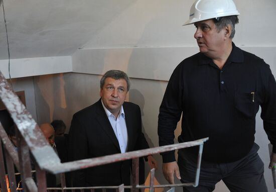 New Minister of Regional Development I.Slyunyayev in Krymsk