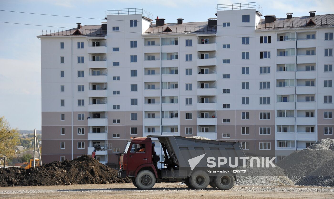 New Minister of Regional Development I.Slyunyayev in Krymsk