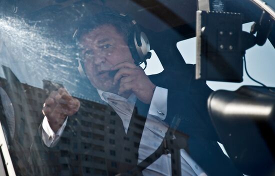 New Minister of Regional Development I.Slyunyayev in Krymsk