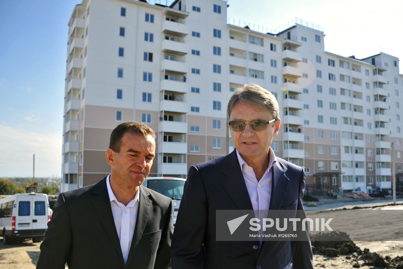 New Minister of Regional Development I.Slyunyayev in Krymsk