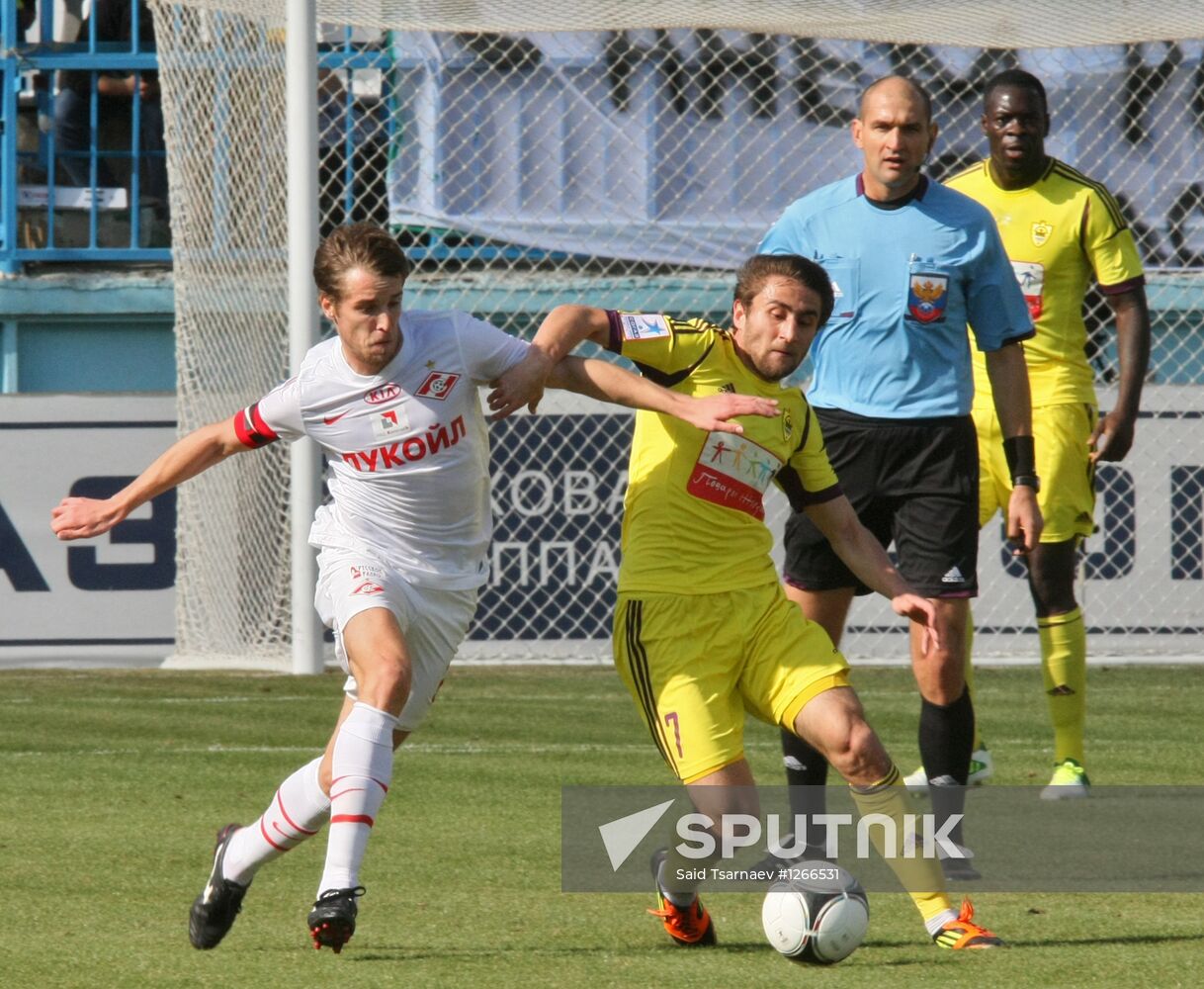 Football. Russian Premiere League. Anzhi vs. Spartak