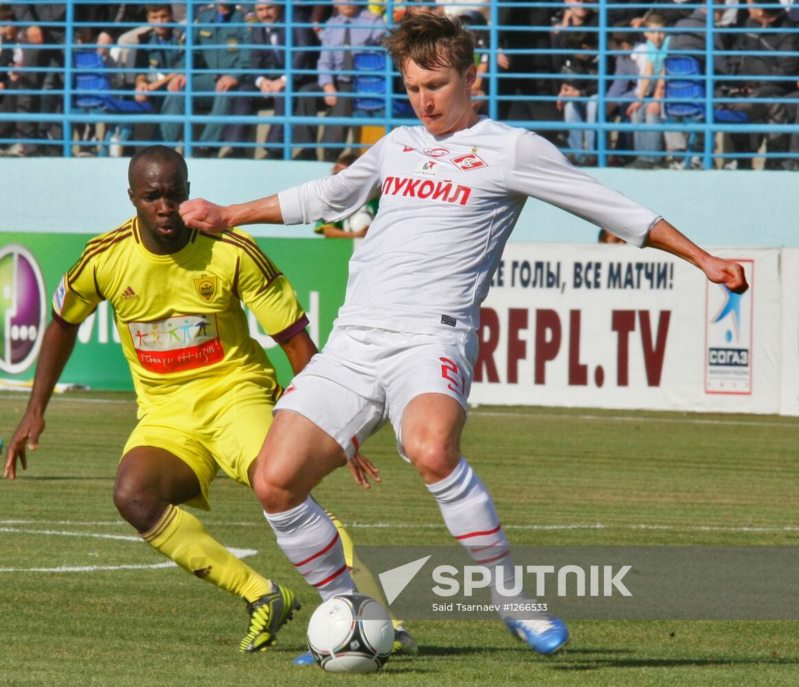 Football. Russian Premiere League. Anzhi vs. Spartak