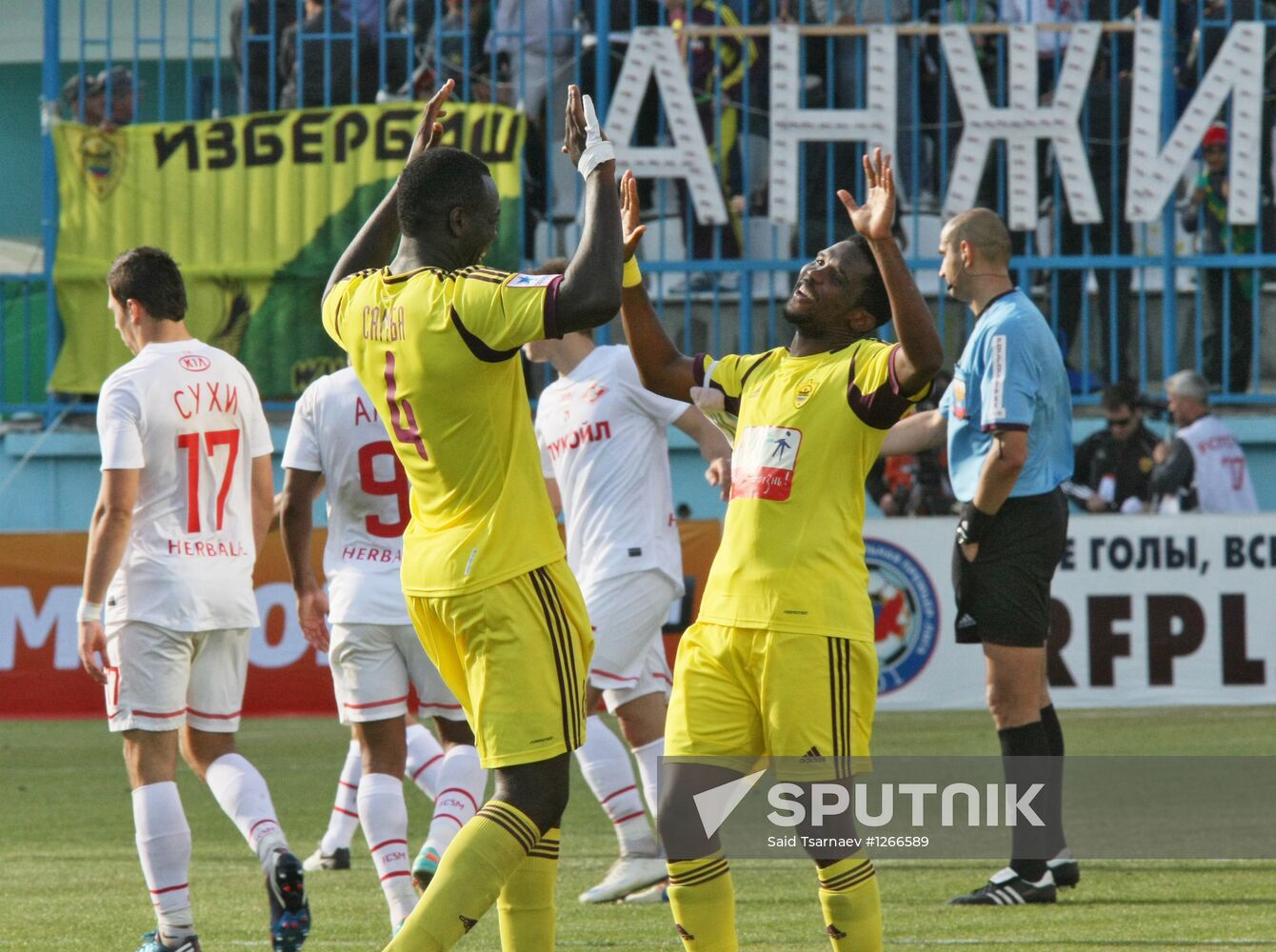 Football. Russian Premiere League. Anzhi vs. Spartak