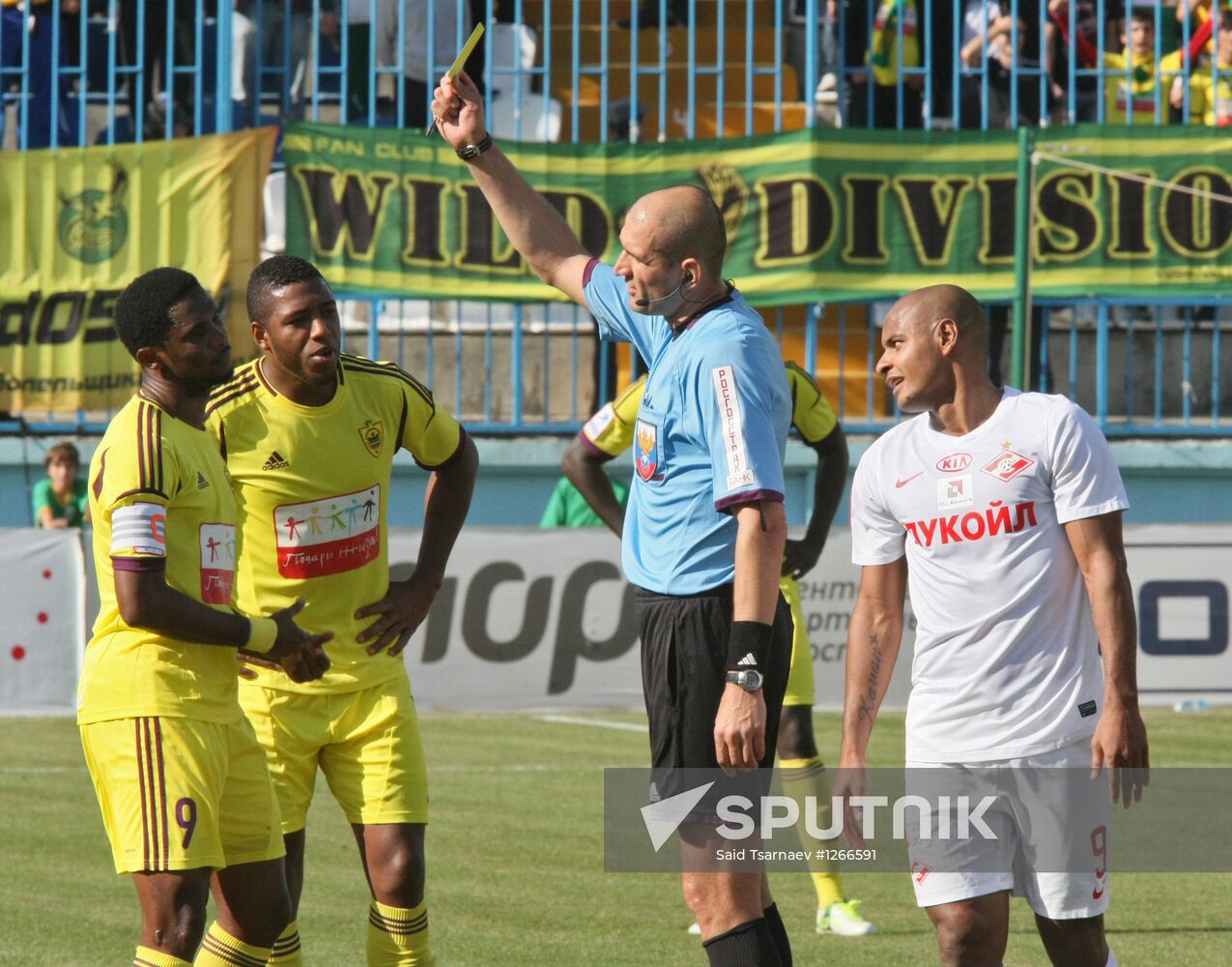Football. Russian Premiere League. Anzhi vs. Spartak