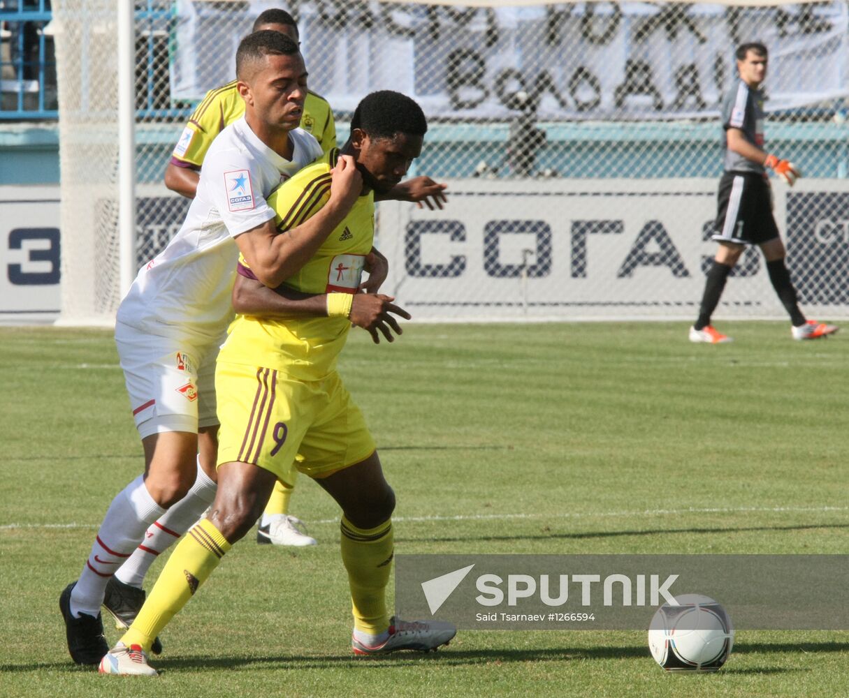 Football. Russian Premiere League. Anzhi vs. Spartak