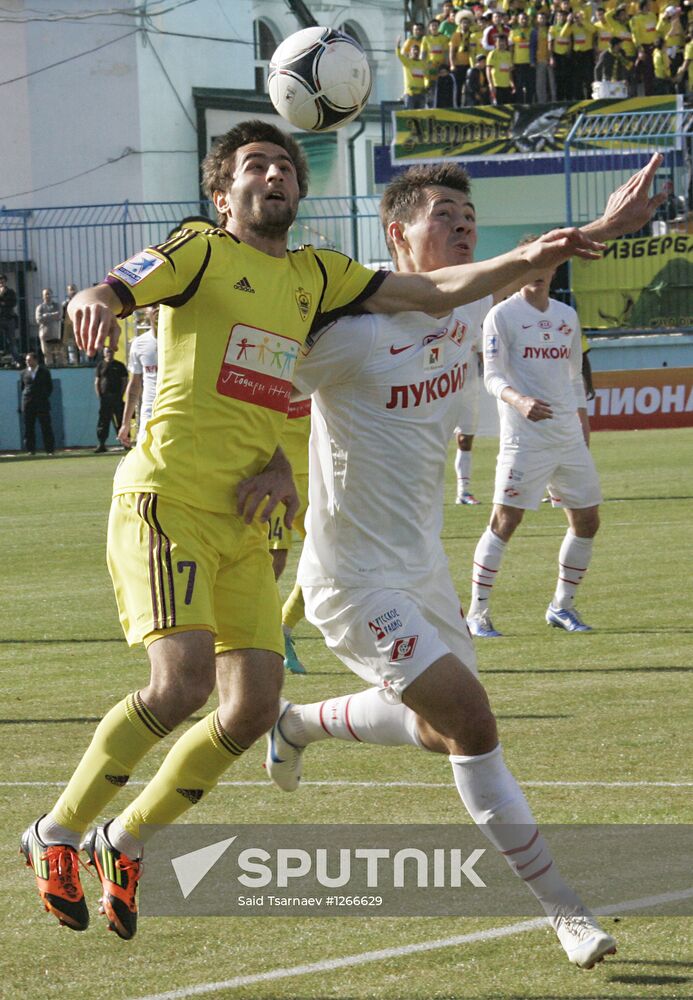 Football. Russian Premiere League. Anzhi vs. Spartak