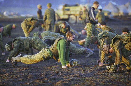 Military camp of Federal Troops in Chechnya