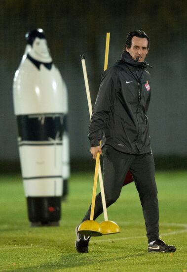 Football. Spartak Moscow holds training session