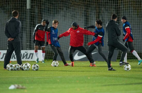 Football. FC Spartak holds training session