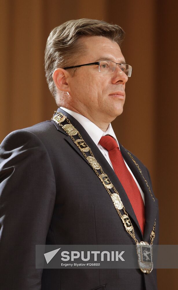 Mayor of Khimki Oleg Shakhov sworn-in