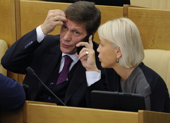 State Duma's plenary meeting