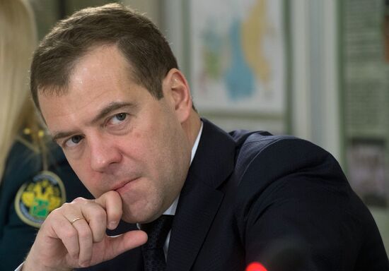 Dmitry Medvedev meets with Federal Customs Service officials