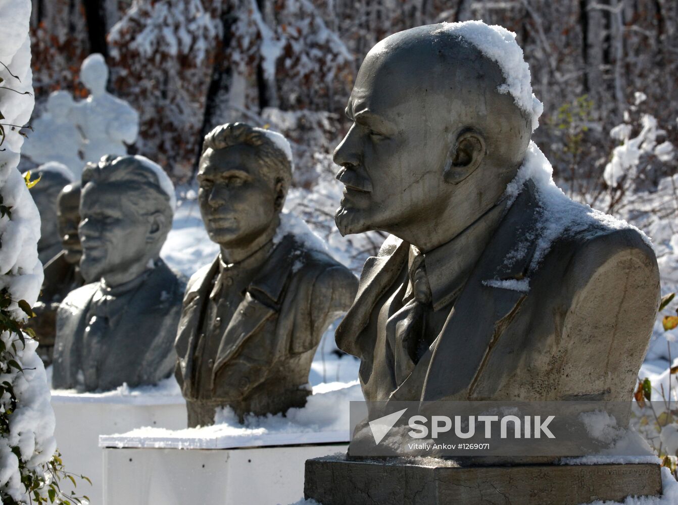 Collection of Soviet era sculptures