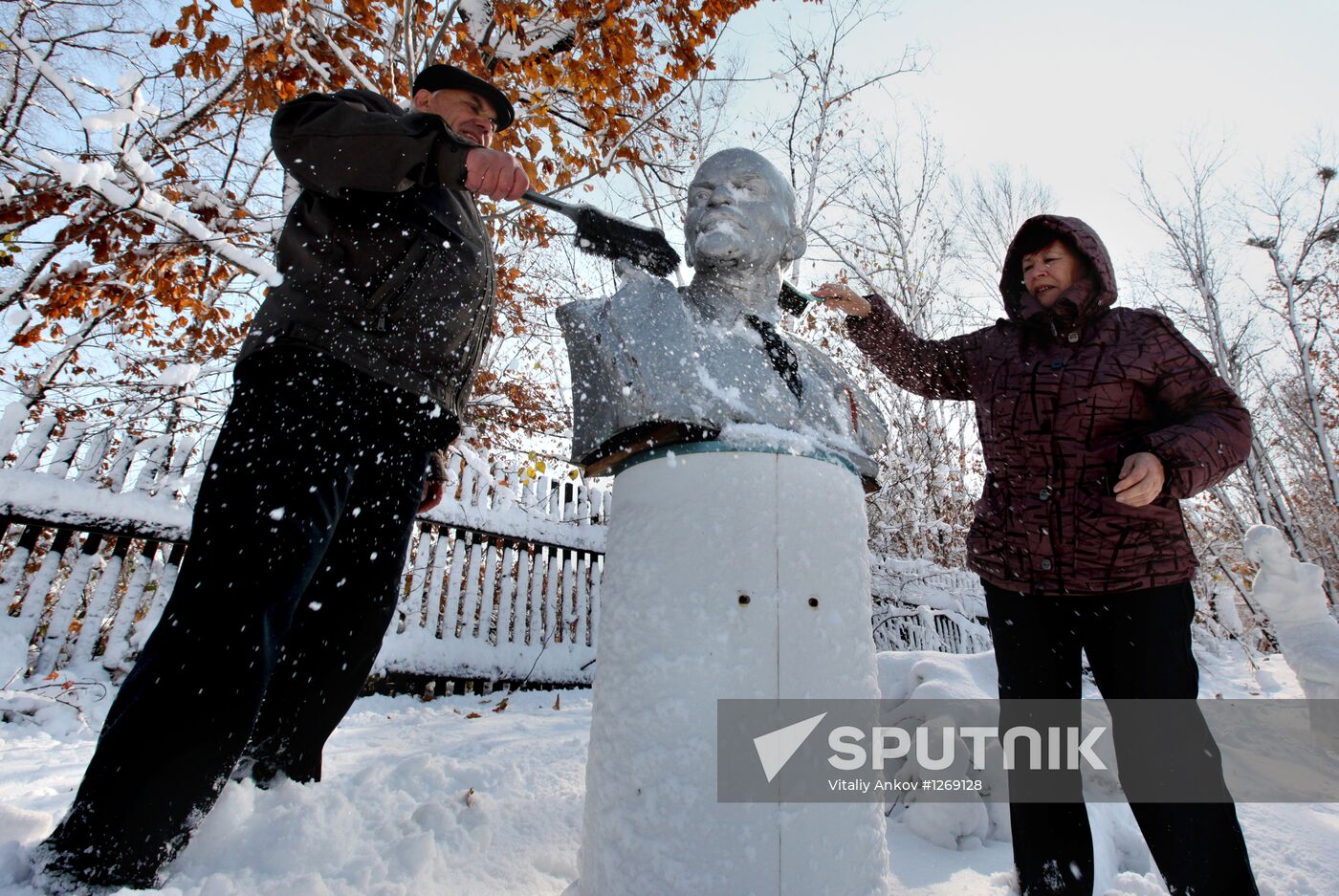 Collection of Soviet era sculptures
