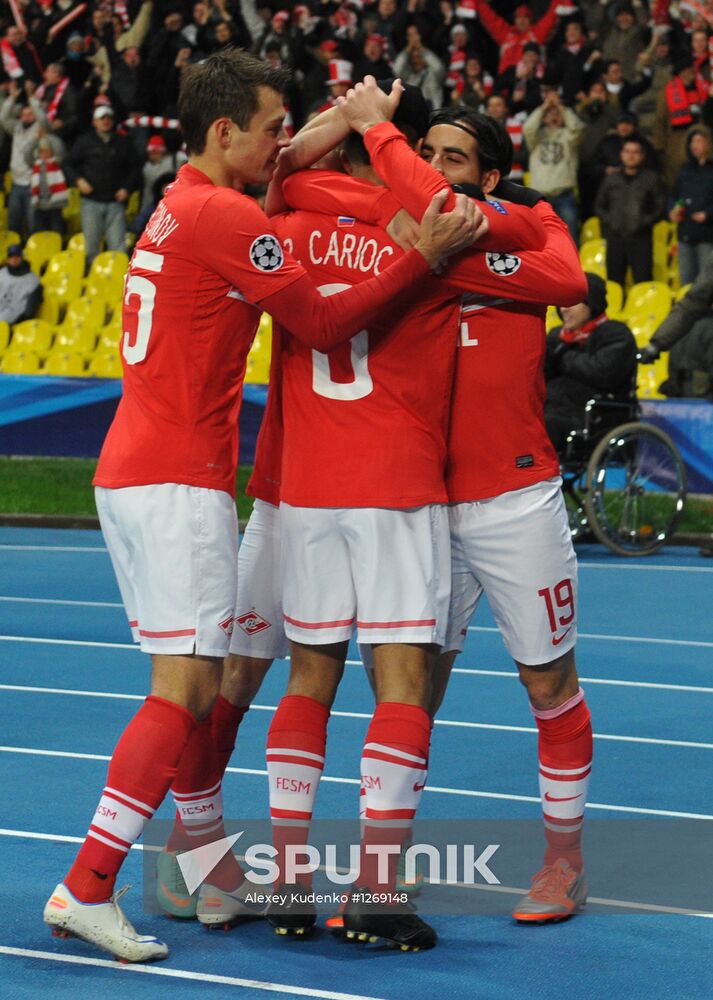 Football. Champions League. Spartak vs. Benfica