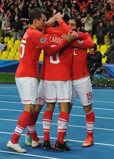 Football. Champions League. Spartak vs. Benfica