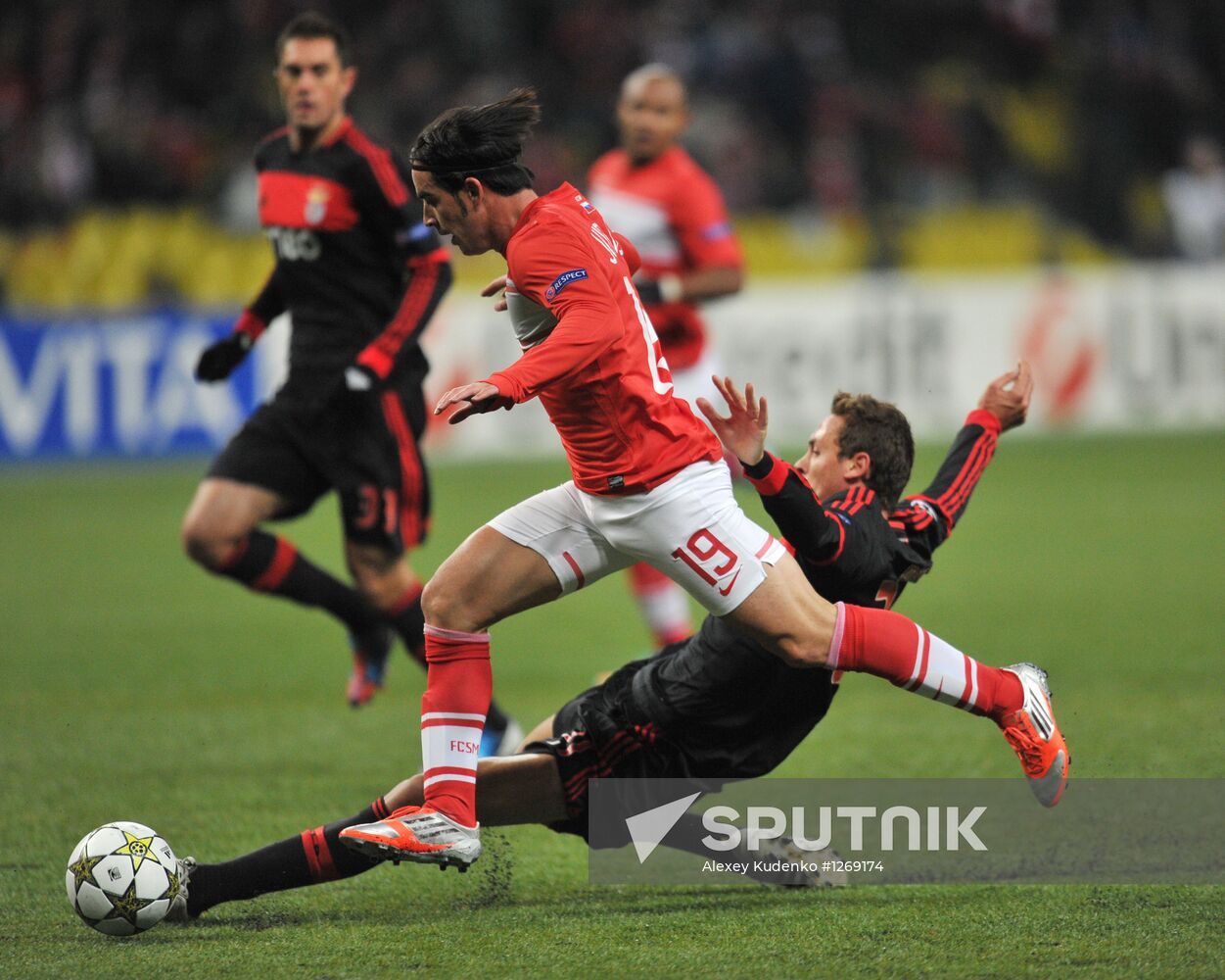 Football. Champions League. Spartak vs. Benfica