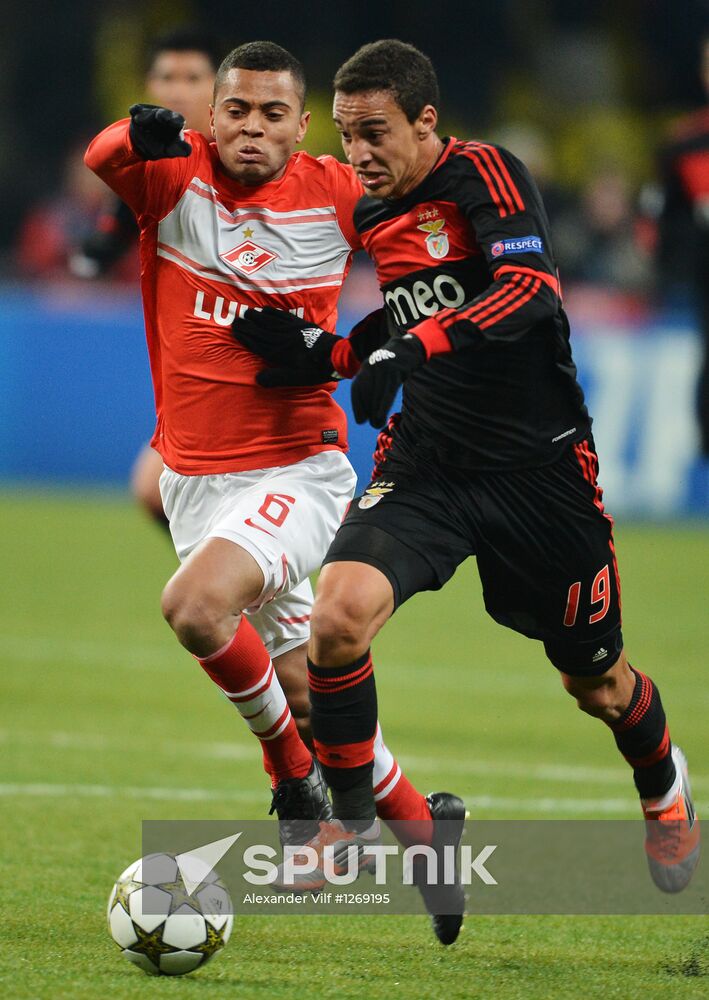 Football. Champions League. Spartak vs. Benfica