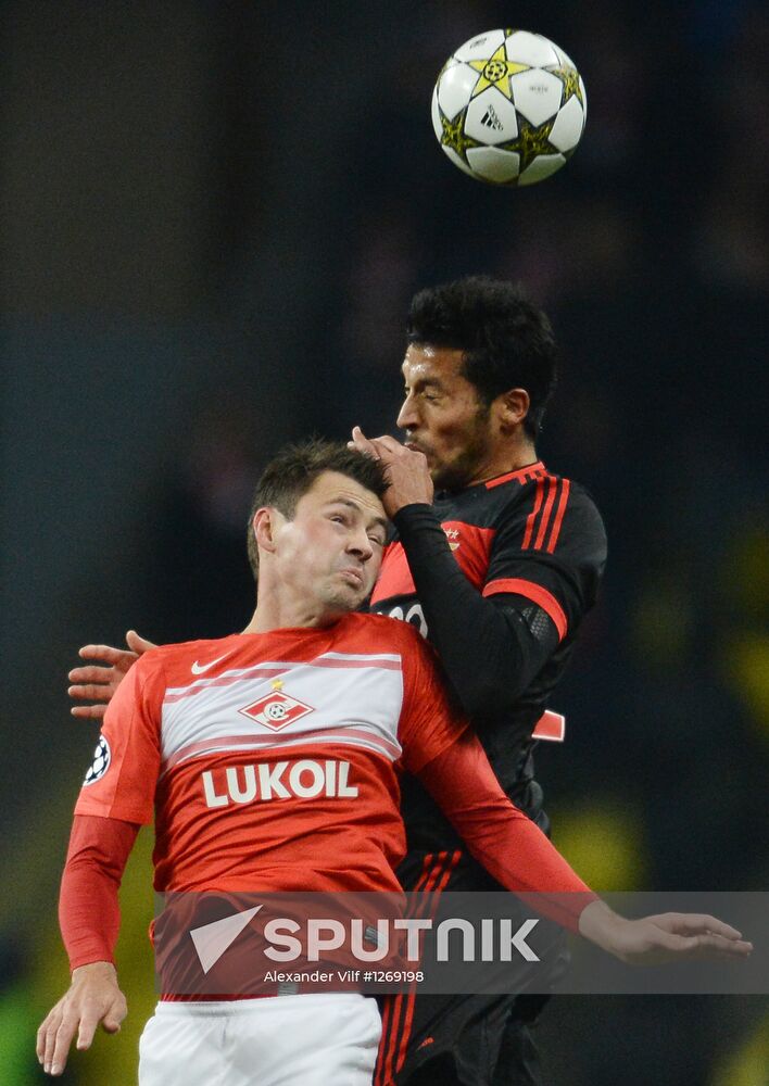 Football. Champions League. Spartak vs. Benfica