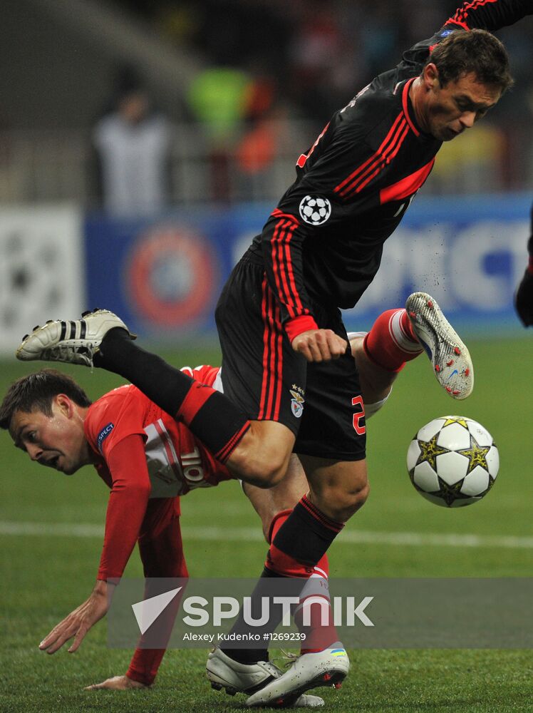 Football. Champions League. Spartak vs. Benfica