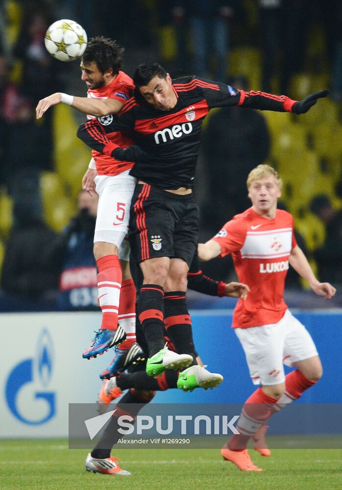 Football. Champions League. Spartak vs. Benfica