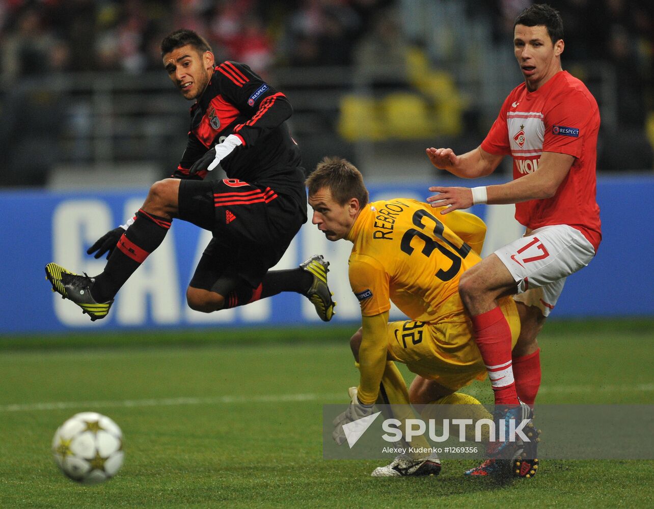 Football. Champions League. Spartak vs. Benfica