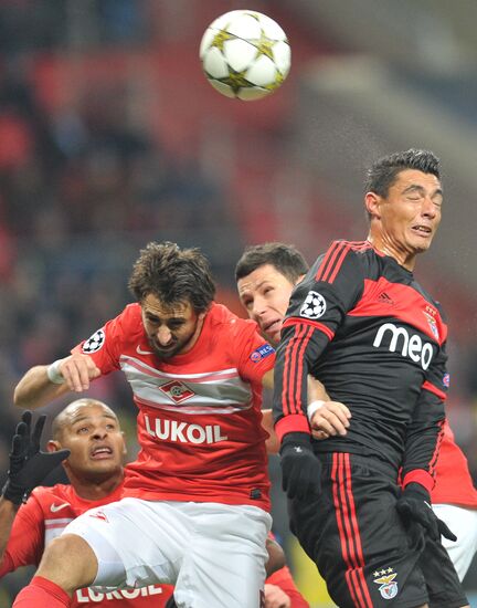 Football. Champions League. Spartak vs. Benfica