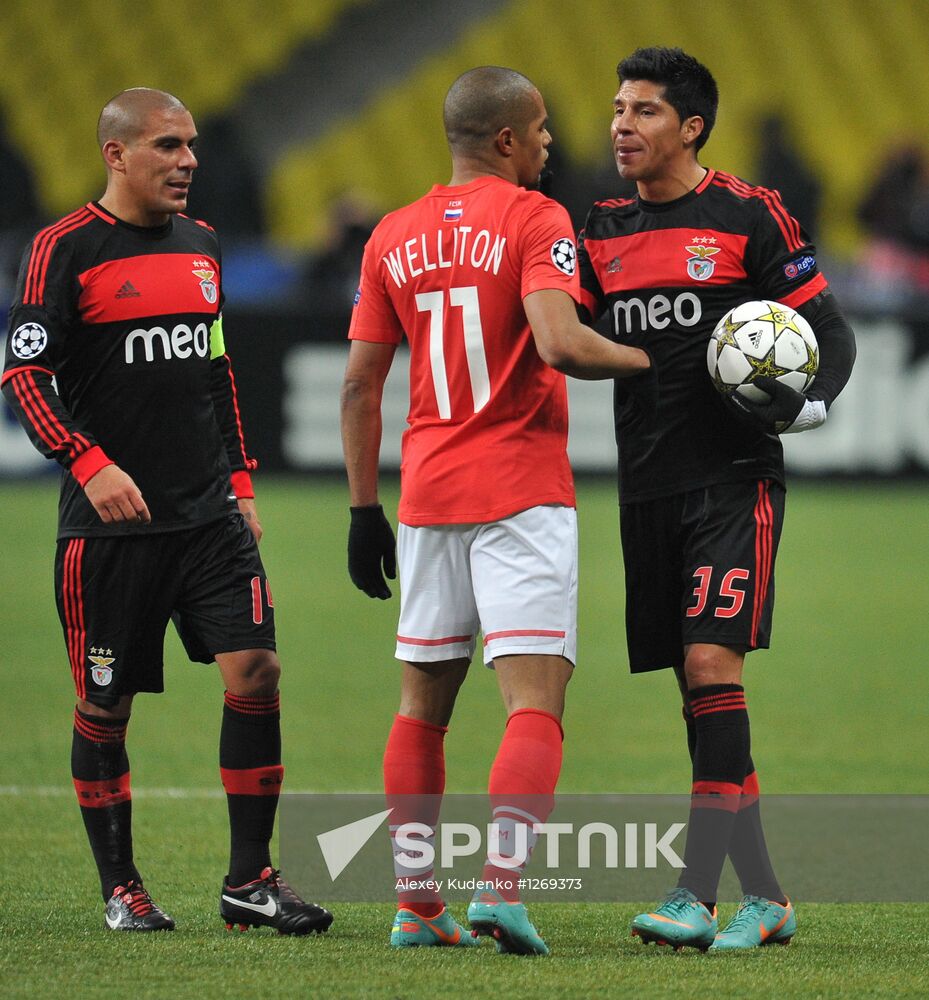 Football. Champions League. Spartak vs. Benfica