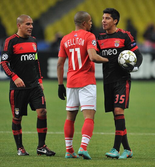 Football. Champions League. Spartak vs. Benfica