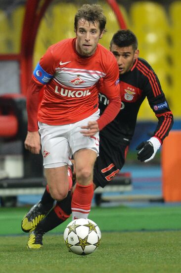 Football. Champions League. Spartak vs. Benfica
