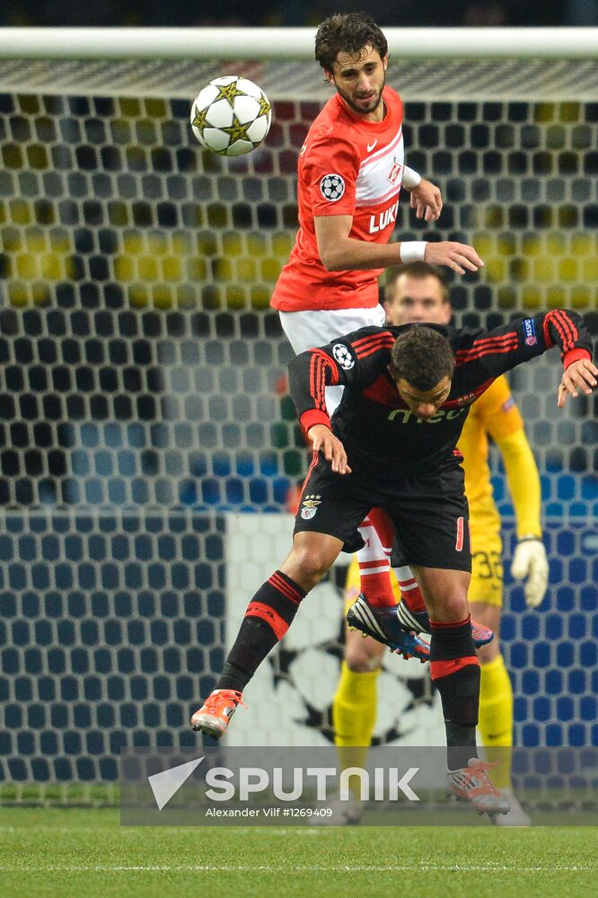 Football. Champions League. Spartak vs. Benfica