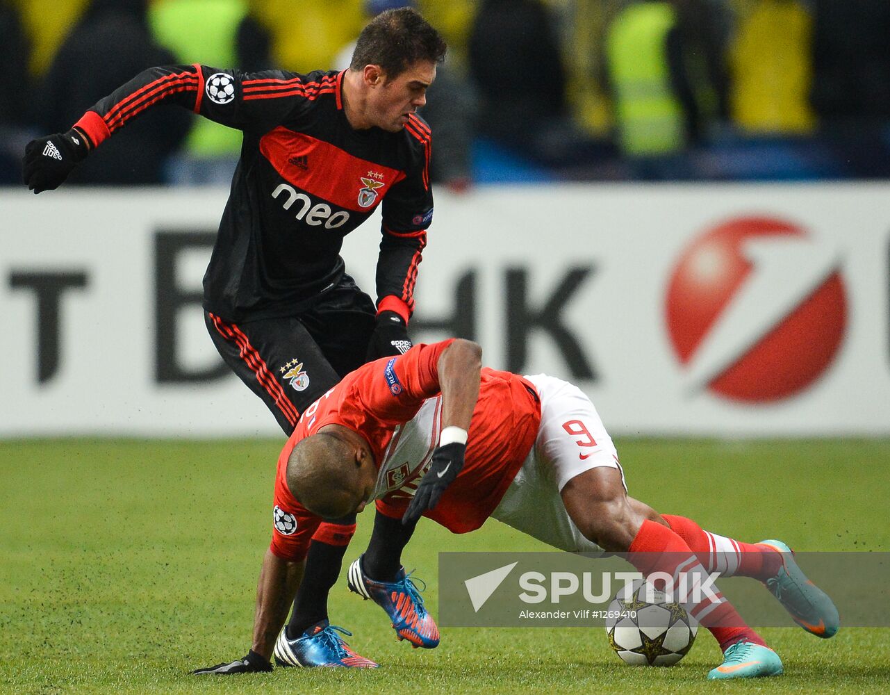 Football. Champions League. Spartak vs. Benfica