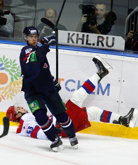 Hockey KHL. Slovan vs. CSKA