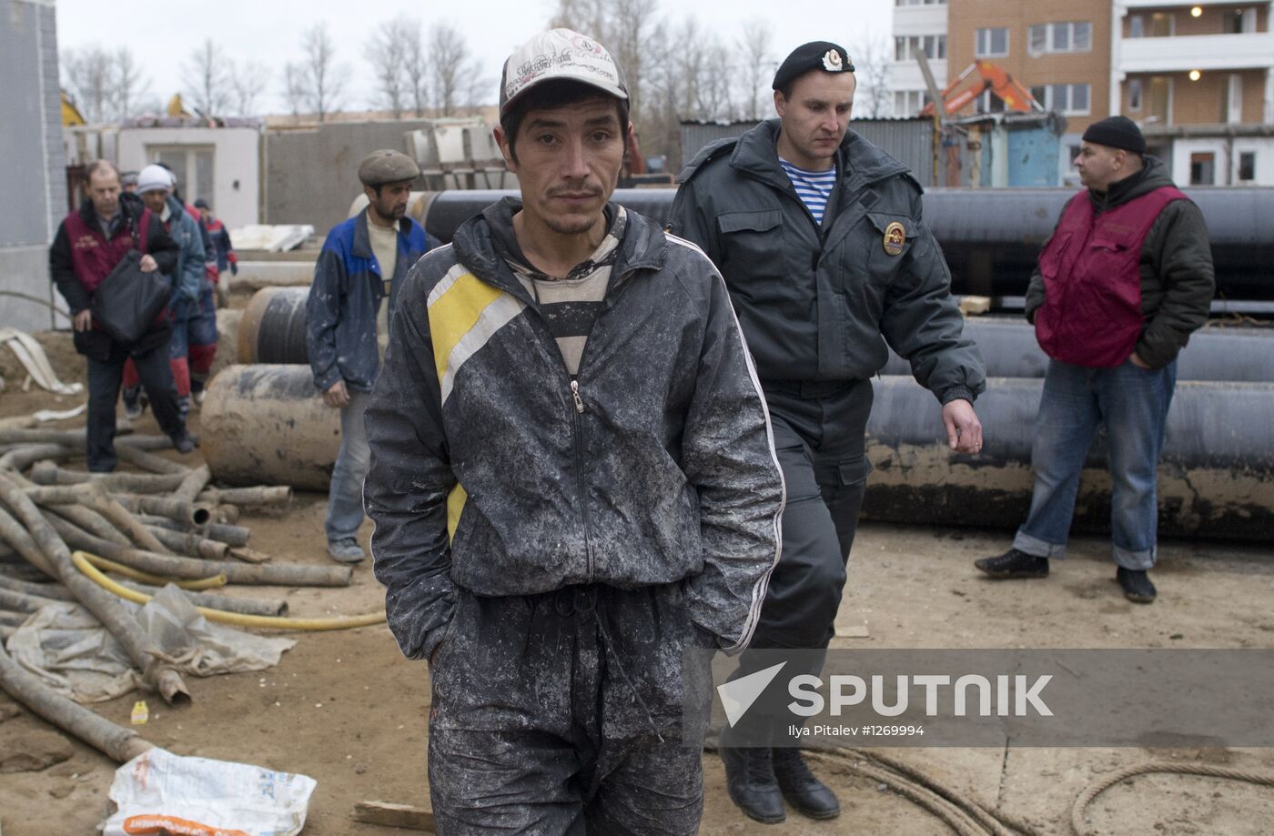 Raid by FMS to identify illegal migrants in Moscow