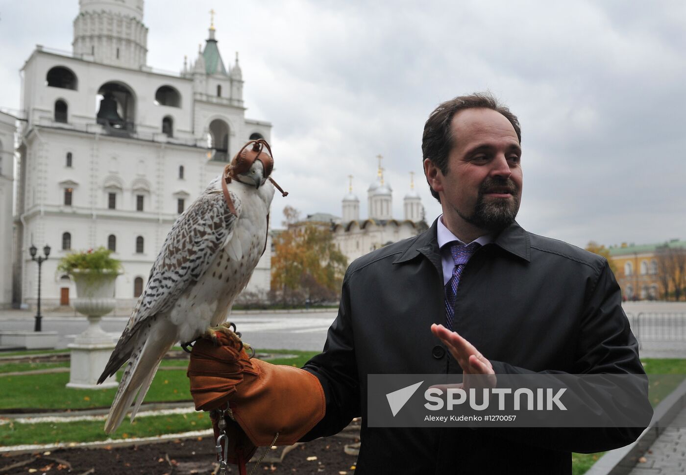 Transfer of falcons to commandant's service in Moscow Kremlin