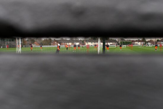 Liverpool FC during training