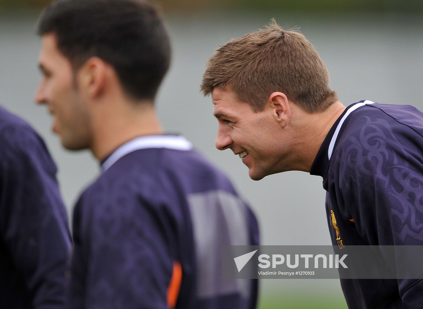 Liverpool FC during training