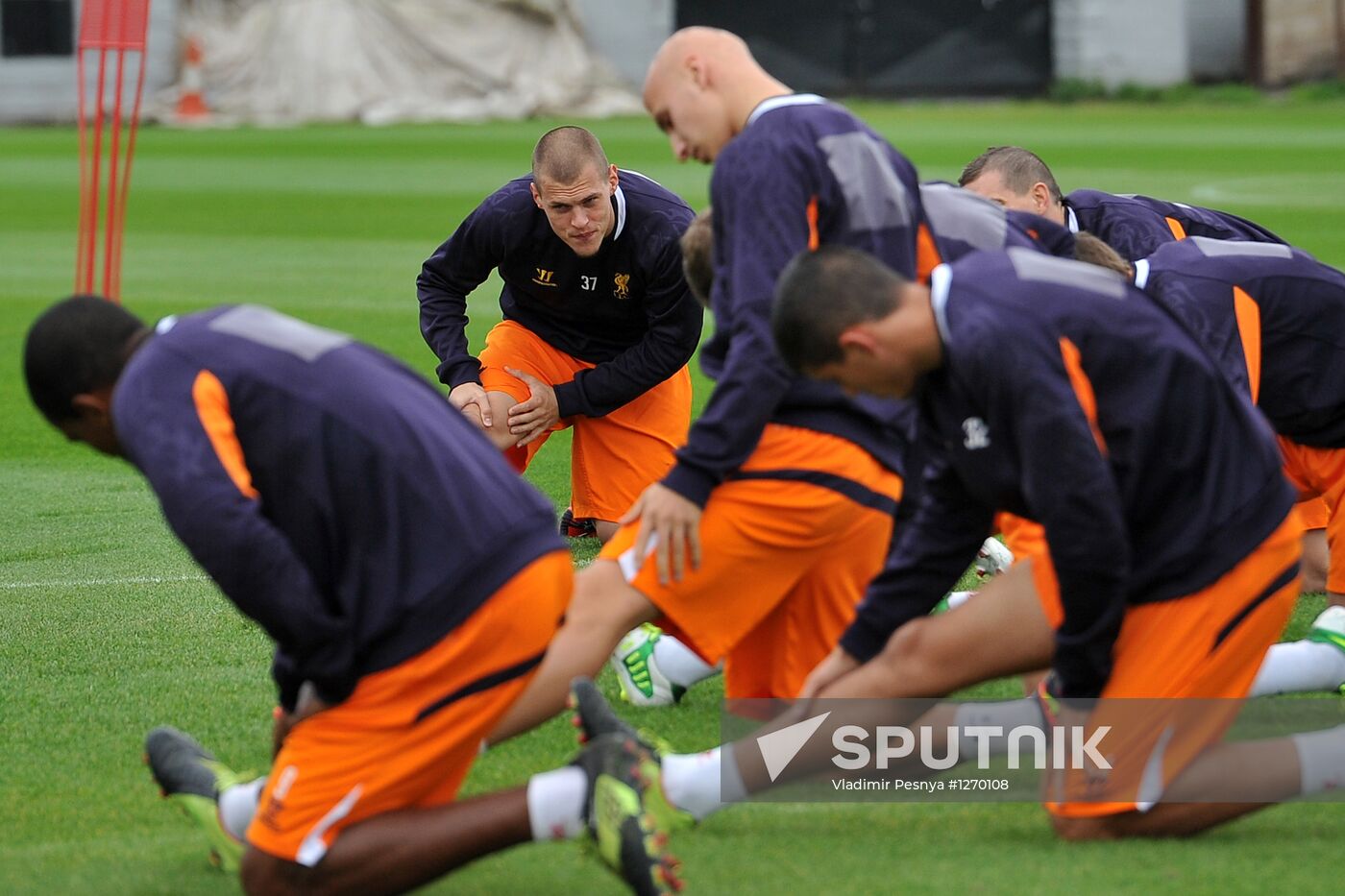 Liverpool FC during training