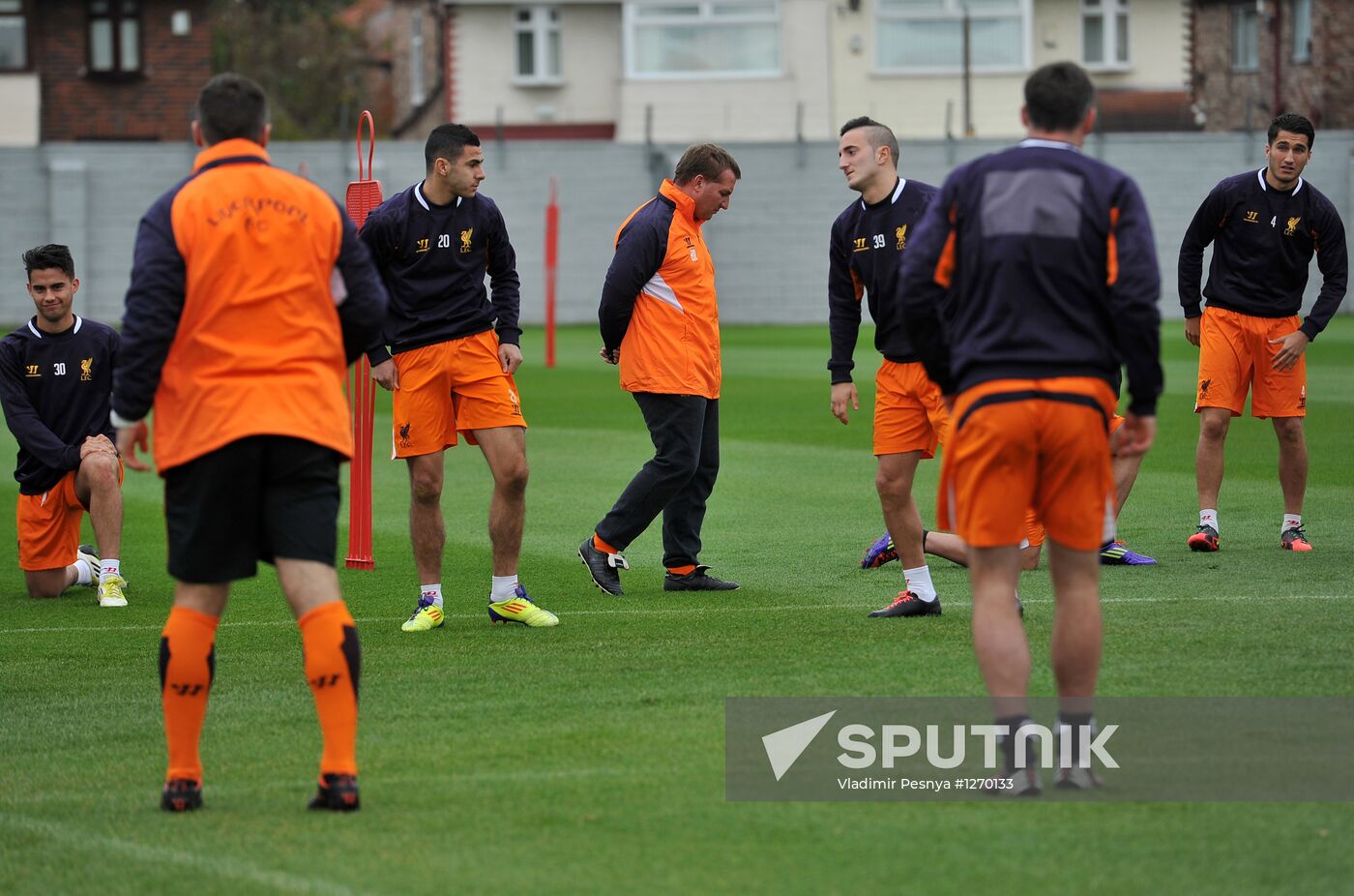 Liverpool FC during training