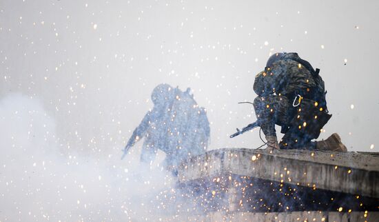 Equipment and combat training demonstration at Interpolitex 2012
