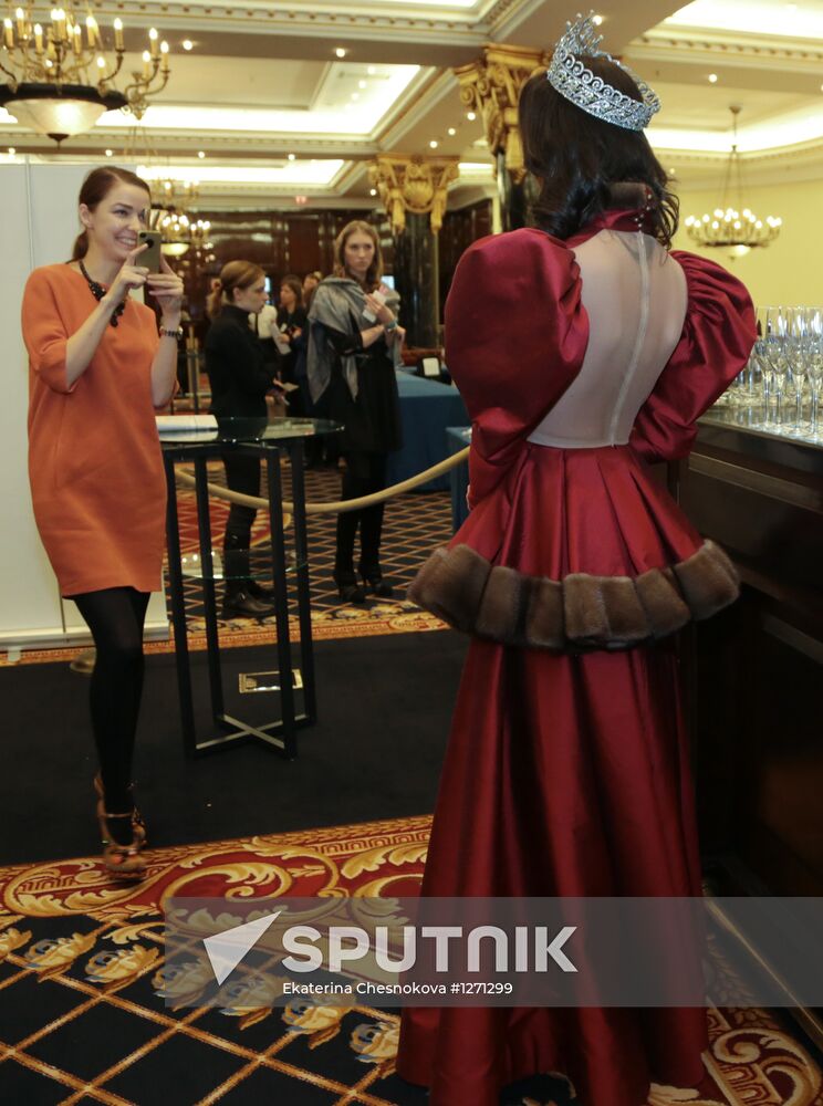 Miss Earth Russia 2012 Natalia Pereverzeva gives news conference